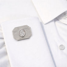 14K GOLD DIAMOND SAMMY POLISHED CUFFLINKS