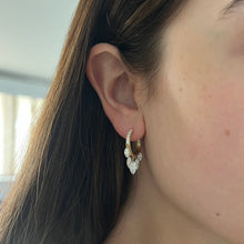14K GOLD LAB GROWN DIAMOND STELLA HOOPS