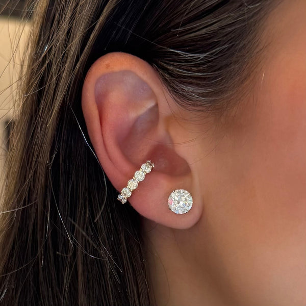 14K GOLD DIAMOND JEN EAR CUFF