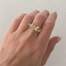 14K GOLD DIAMOND LIEL BUTTERFLY RING