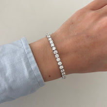 14K GOLD 12.00 CT LAB GROWN DIAMOND TENNIS BRACELET