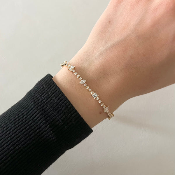 14K GOLD DIAMOND ALESSANDRA BRACELET