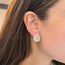 14K GOLD DIAMOND AND PEARL GWEN EARRINGS