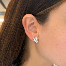 14K GOLD DIAMOND MONICA STUDS