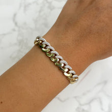 14K GOLD DIAMOND ELISE CUBAN BRACELET