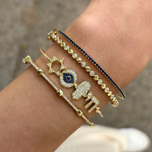 14K GOLD SAPPHIRE JOELLE FLEX BANGLE