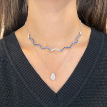 14K GOLD SAPPHIRE ROBYN NECKLACE