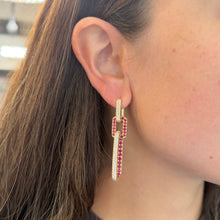 14K GOLD DIAMOND RUBY ALYSSA EARRINGS
