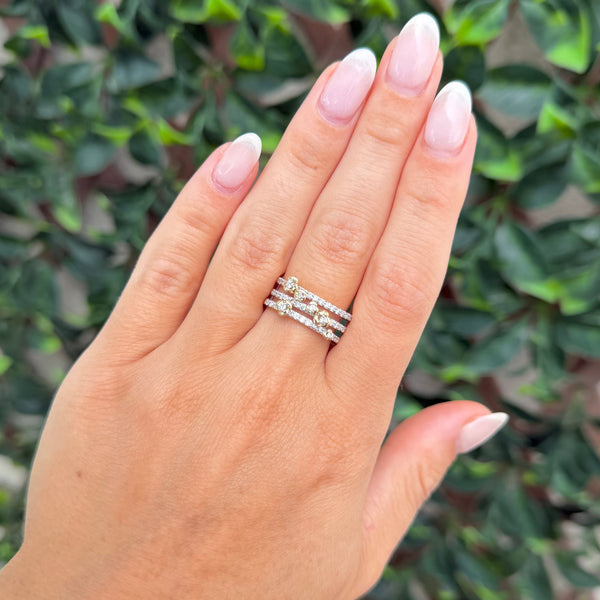 14K GOLD DIAMOND JOJO RING