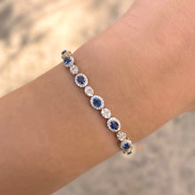 14K GOLD DIAMOND AND SAPPHIRE CHELLI BRACELET