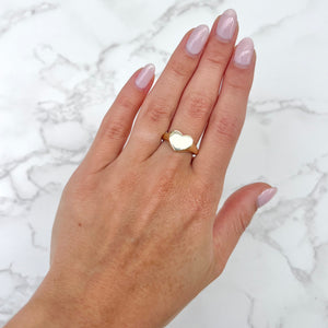 14K GOLD KALEY HEART RING