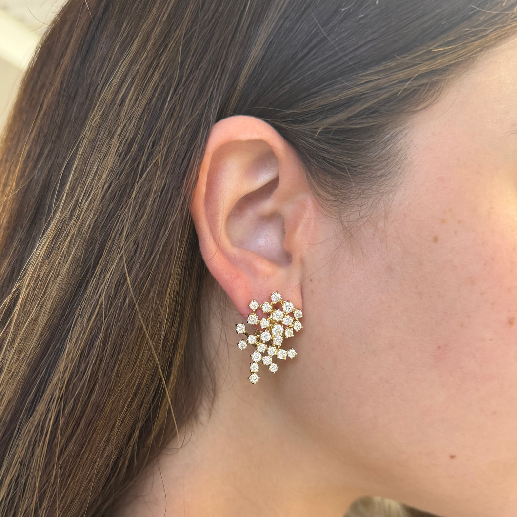 14K GOLD DIAMOND ERIN EARRINGS