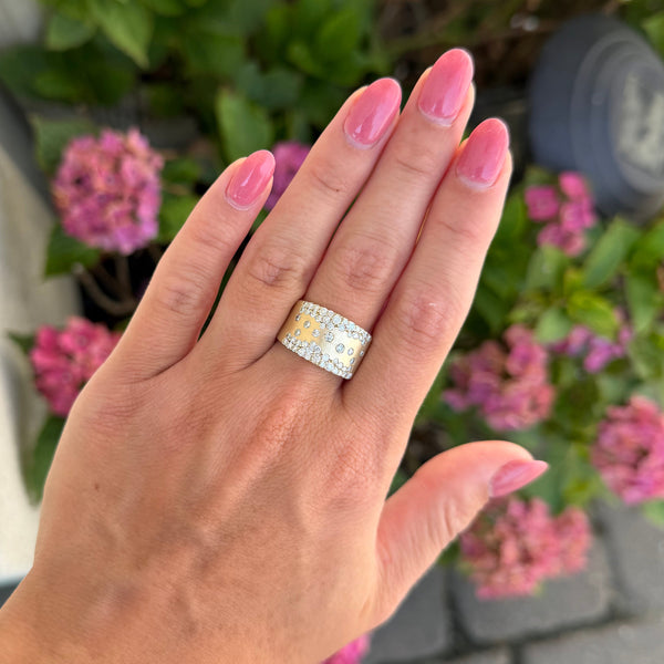 14K GOLD DIAMOND DAPHNE RING