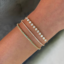 14K GOLD EMERALD PERI BEZEL BRACELET