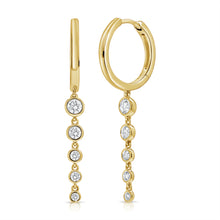 14K GOLD DIAMOND SMALL LAYNA BEZEL EARRINGS
