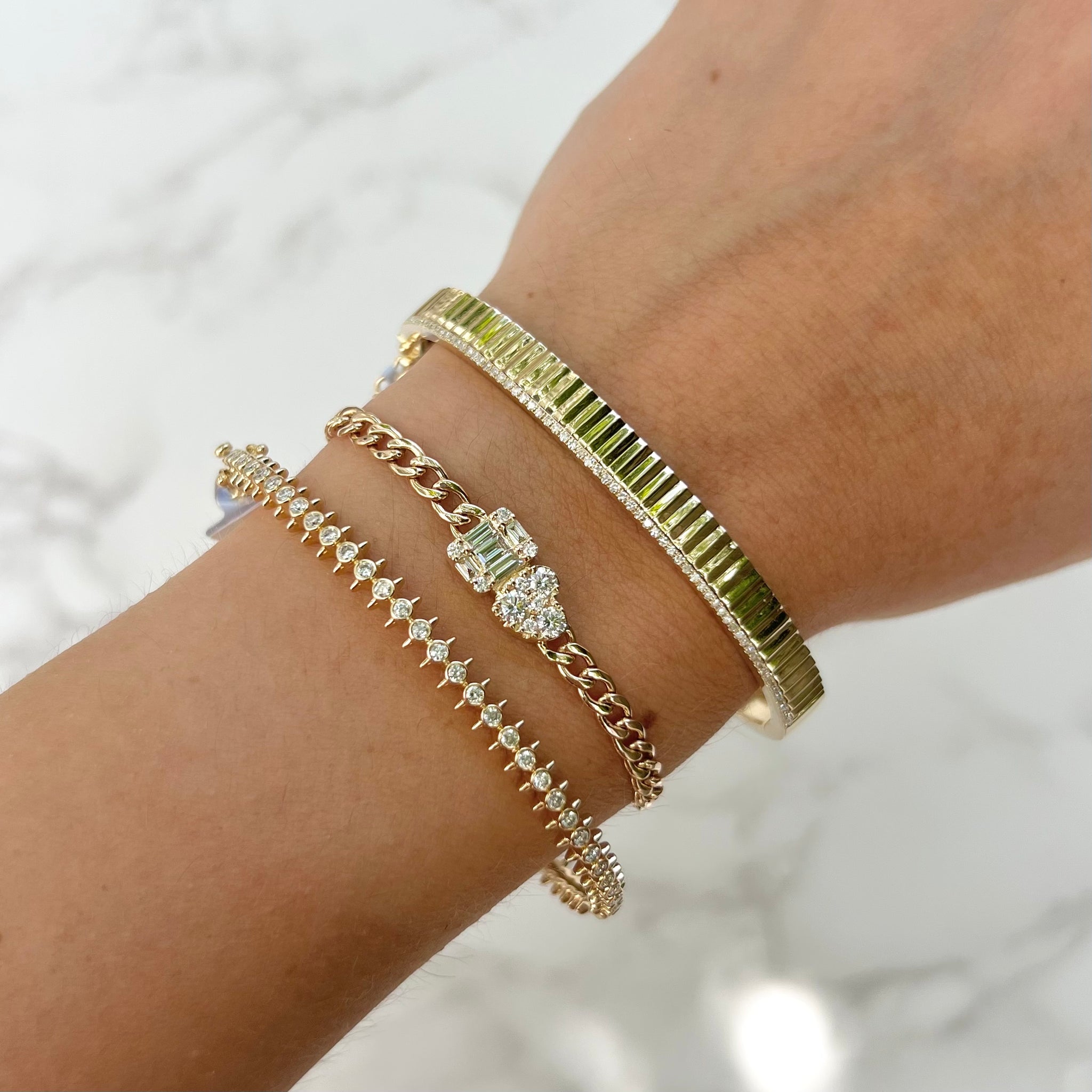 14K GOLD DIAMOND GALIA BRACELET – Jen K Online