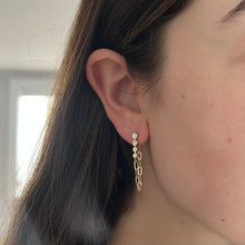 14K GOLD DIAMOND DANI BEZEL EARRINGS