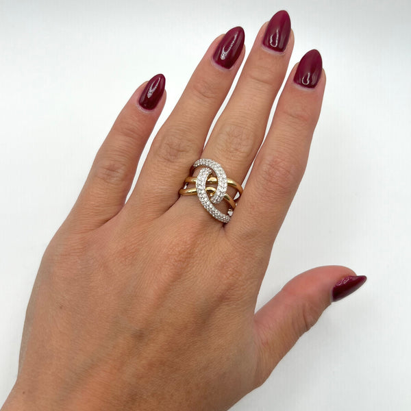 14K GOLD DIAMOND JULIA RING