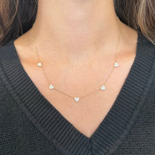 14K GOLD DIAMOND ADINA HEART NECKLACE