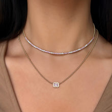 14K GOLD DIAMOND PINK SAPPHIRE NELLIE NECKLACE