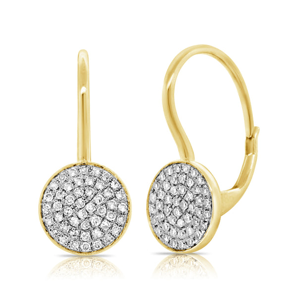 14K GOLD DIAMOND ANNI EARRINGS
