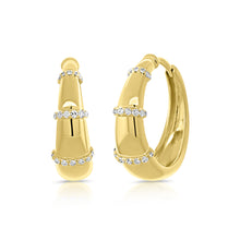 14K GOLD DIAMOND SADIE HUGGIES