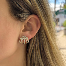 14K GOLD DIAMOND CLAUDIA EARRINGS