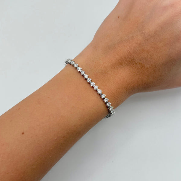 14K GOLD 3.90 CT DIAMOND TARA TENNIS BRACELET