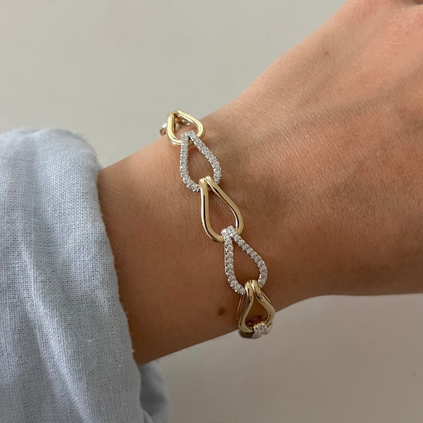 14K GOLD DIAMOND MACIE BRACELET