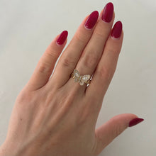 14 GOLD DIAMOND BECKY BUTTERFLY RING