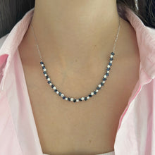 14K GOLD DIAMOND SAPPHIRE SAMANTHA NECKLACE
