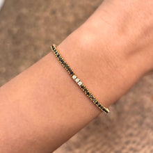 14k GOLD DIAMOND AND BLACK DIAMOND QUINN BRACELET