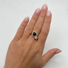14K GOLD DIAMOND ONYX CHLOE RING