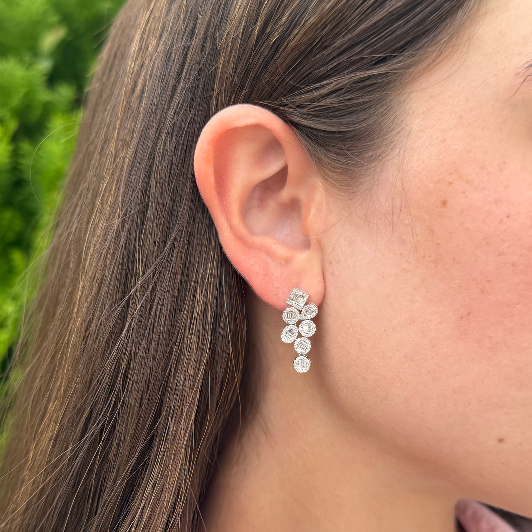 14K GOLD DIAMOND ARIELLA EARRINGS