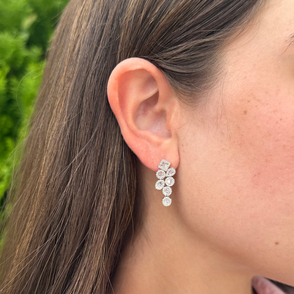 14K GOLD DIAMOND ARIELLA EARRINGS