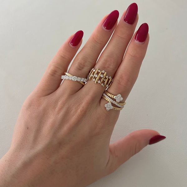 14K GOLD DIAMOND LEXI RING