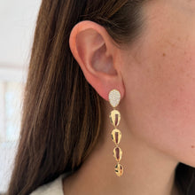 14K GOLD DIAMOND COURTNEY EARRINGS