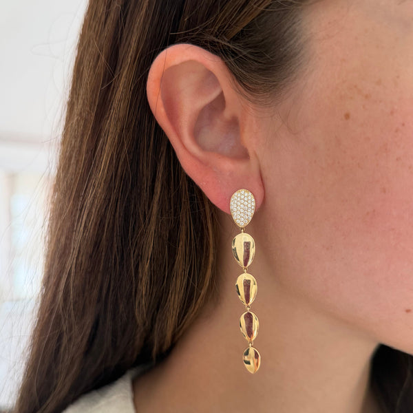 14K GOLD DIAMOND COURTNEY EARRINGS