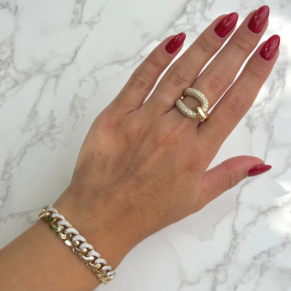 18K GOLD DIAMOND DEBBY RING
