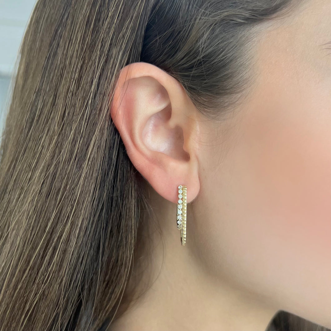 14K GOLD DIAMOND JOY EARRINGS