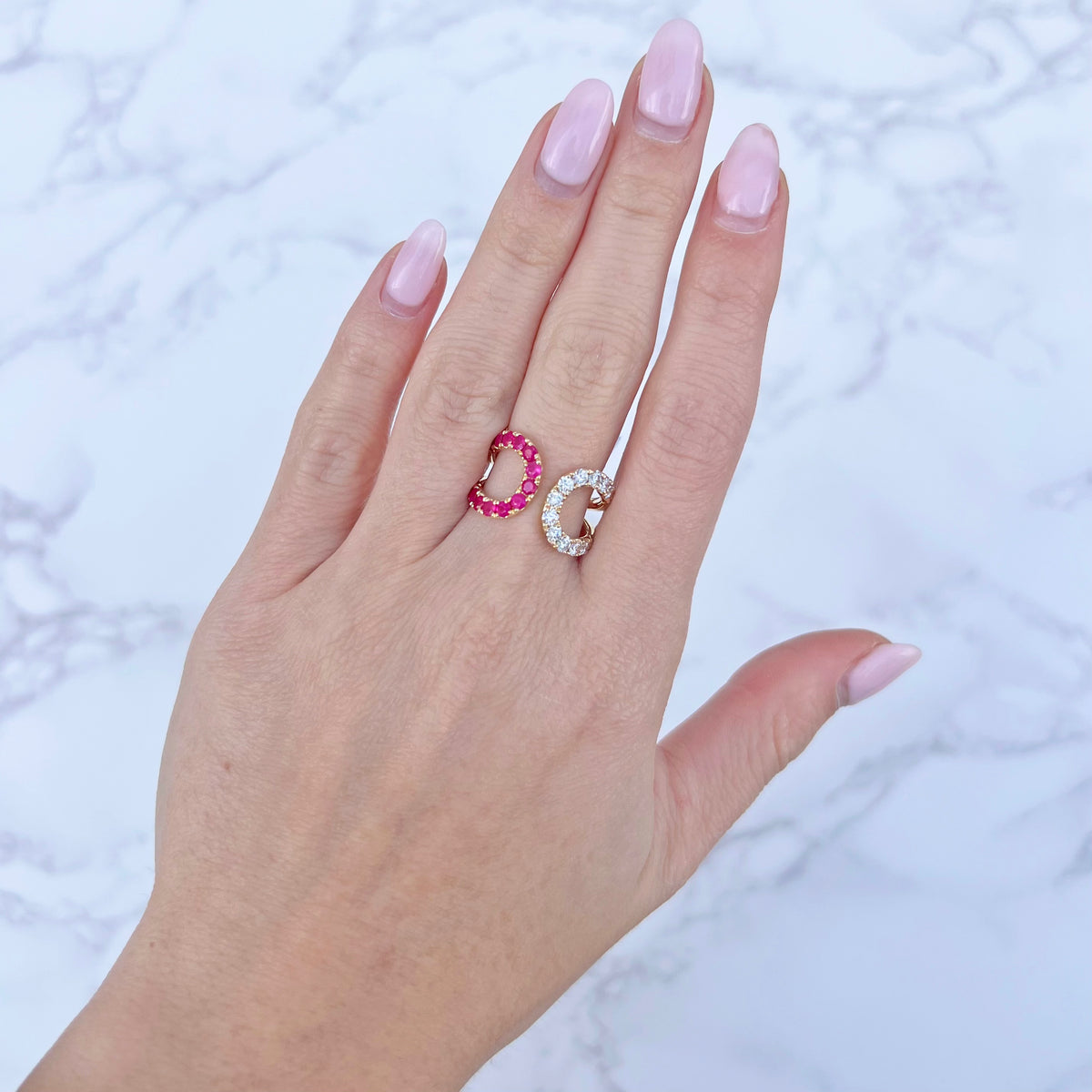 14K GOLD DIAMOND RUBY ASHLEY RING – Jen K Online