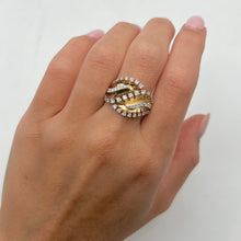 14K GOLD DIAMOND LOUISA LEAF RING