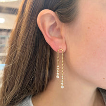 14K GOLD DIAMOND CARIN EARRINGS