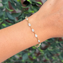 14K GOLD DIAMOND ISABEL PEAR BRACELET