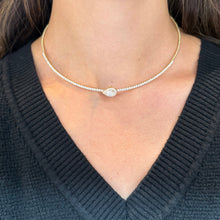 14K GOLD DIAMOND DANNA CHOKER NECKLACE