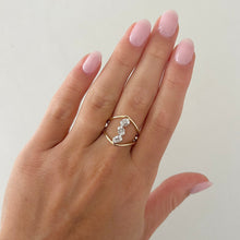 14K GOLD DIAMOND DIEDRE RING