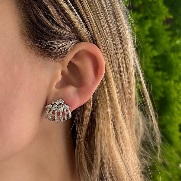 14K GOLD DIAMOND CLAUDIA EARRINGS