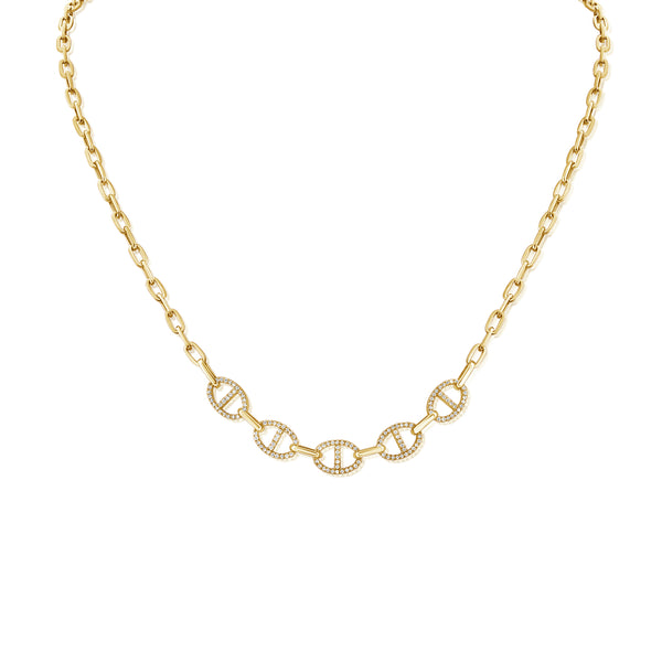 14K GOLD DIAMOND NORI NECKLACE