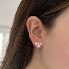 14K GOLD DIAMOND SARELLE STUDS