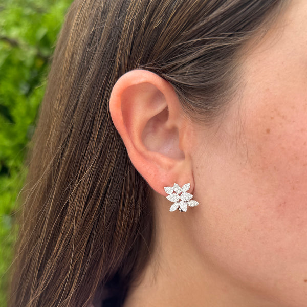 14K GOLD DIAMOND WINONNA EARRINGS